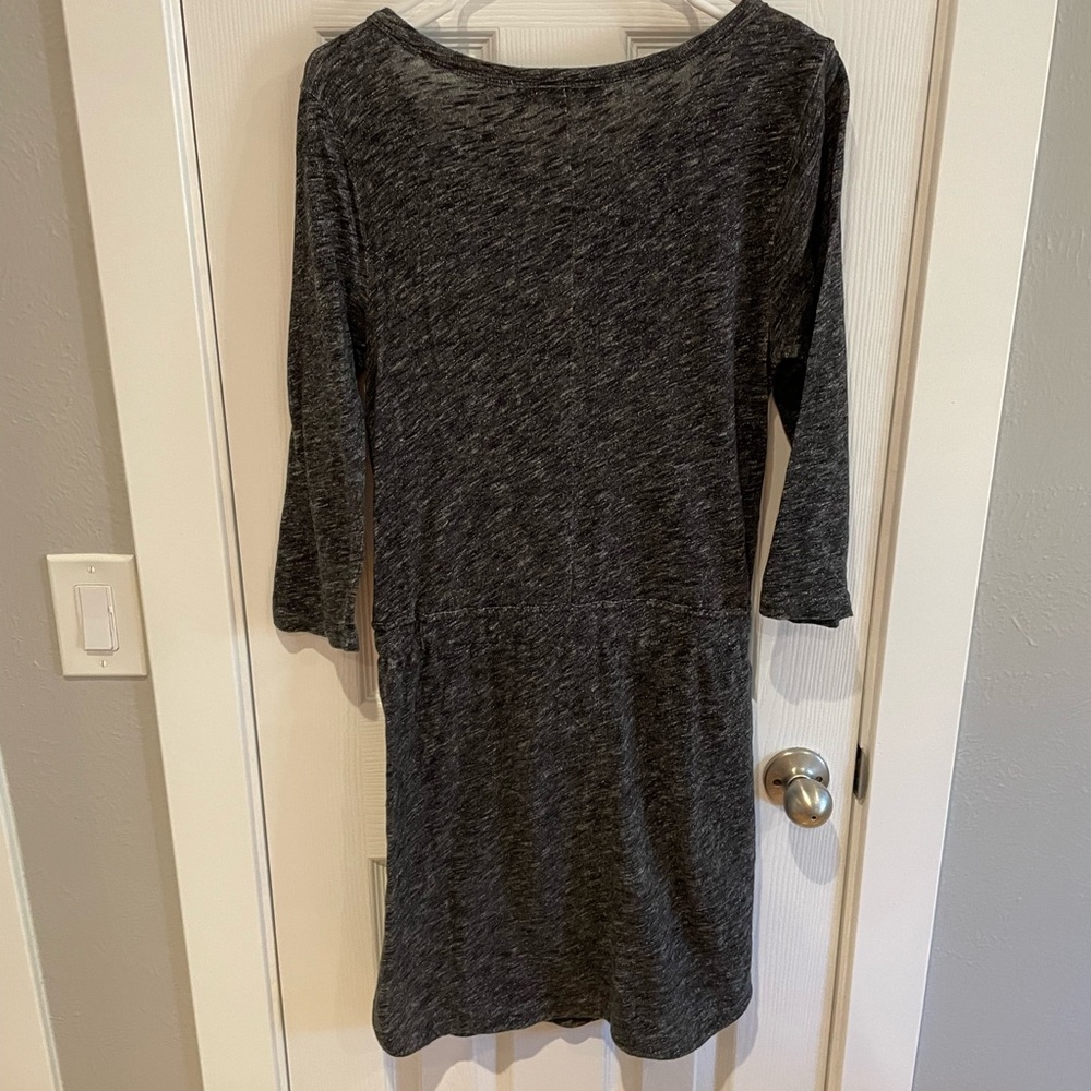 Loft Grey Drawstring Dress - Picture 2 of 3